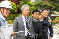 윤환 계양구청장 다남동 경로당 신축 현장 점검