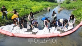인천 계양구, 하천 수질오염사고 대비 합동 방제훈련 실시