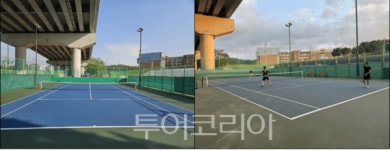 인천시, 계양대교 하부 생활체육공간에 테니스장 조성