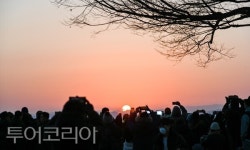 부여군 성흥산 가림성에서 바라본 병오년 첫 해
