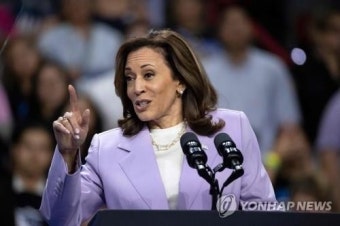 해리스 지지율, 트럼프 앞질러...