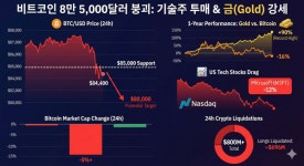 비트코인 8만 5,000달러 붕괴, 마이크로소프트 쇼크 때문?