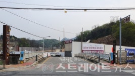 [분양 화보] 사패산 안골계곡 입구의 의정부 롯데캐슬 골드포레 공사 현장