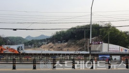 [분양 화보] 사패산 안골계곡 입구의 의정부 롯데캐슬 골드포레 공사 현장