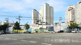 [분양 현장] 태화강 유보라 팰라티움의 공사현장