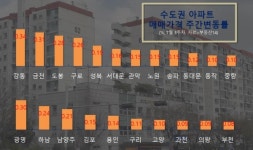 '노도강·금관구'가 이끈 서울 아파트값 10주째 상승행진