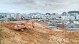 [분양 현장] 부산 초대형 재개발 단지 레이카운티 공사현장
