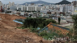 [분양 현장] 부산 초대형 재개발 단지 레이카운티 공사현장