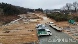 [분양 현장] 평지 부지에 짓는 가평자이의 공사현장