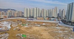 [르포] 영종 분양시장  봄바람 e편한세상 센텀베뉴