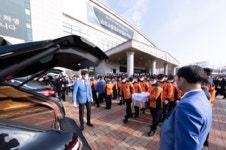 평택 송탄소방서 순직 소방관 3명 합동 영결식 엄수..문 대통령 참석