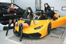 [포토] SC모터스x퍼니지 모터쇼 한소울-오아희-한지오, 미녀삼총사