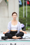 [포토] UN세계요가의날 정애리, 명상의 시간