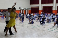 당진 고대중, 전 국가대표 댄스 스포츠 선수 초청 진로 특강 열어