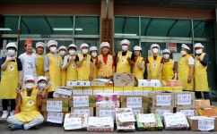 적십자 합덕봉사회, 모카카스테라 2,000개 마을 노인회에 전달