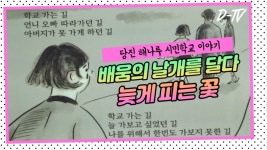 [DTV] 배움의 날개를 달다...늦게 피는 꽃  