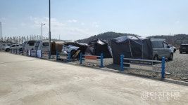 주말에는 400대까지 온다..당진 장고항, 캠핑족에 몸살
