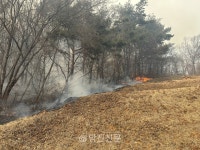 면천면 산불, 영농 폐기물 소각중 발화