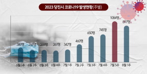 당진 코로나19 확진자 7월에만 2197명