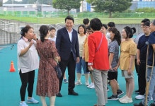 오성환 당진시장, 제29회 충남 장애인체전 선수단 격려