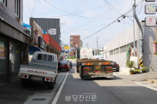 양면 주차에 트럭까지..위험천만 순성로