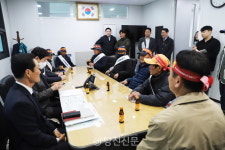 대호지면 적서리 태양광 사업 인허가 촉구 집회 열려