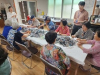 뜨개질·향기공예로 웃음꽃..송산사회복지관, 고대면 속사마을 이동복지관 8호점 개강
