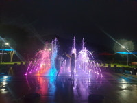 밀양시, 무더위 식혀줄 삼문둔치 바닥분수 가동