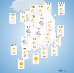 [오늘(3일)날씨] 일교차 15도 이상...감기 조심