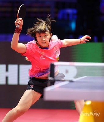 [포토] ITTF 2019 부다페스트 세계탁구선수권대회 여자단식 4강 ② 첸멍 VS 왕만위