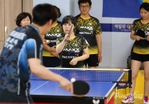 [포토] KGC인삼공사 탁구단 서포터스 대상 재능기부, 탁구 잘하려면 이렇게