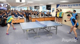 "정중하고 성실하게 봉사!" 보람그룹 탁구 봉사단 출범시켜