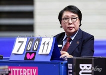 [포토] 경기장 지키는 코트 위 포청천 들! 종합탁구선수권 4일째
