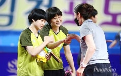 [포토] 제67회 픽셀스코프 전국종별탁구 여고복식 우승 김서윤-이승미