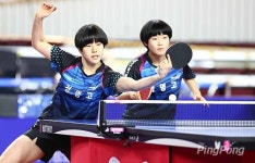 [포토] 제67회 픽셀스코프 전국종별탁구 여고복식 우승 김서윤-이승미
