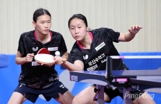 [포토] 제67회 픽셀스코프 전국종별탁구 여고복식 우승 김서윤-이승미