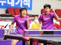 [포토] 안양여중 여중부 단체전 우승, 59회 회장기 중‧고탁구