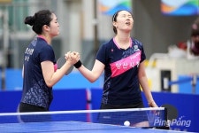 [포토] 박주현-김하은 춘계 회장기 실업탁구 시·군부 여자복식 우승