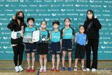 [종별탁구] 여자 U-13부 단체전 우승 경기 새말초등학교