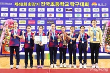 서울영남초, 회장기 초등탁구 여자단체전 우승
