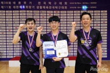 제천탁구장B 남자D그룹 우승 대한체육회장기 생활탁구대회