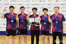男일반B부 입상팀들, 생활체육대축전 탁구대회
