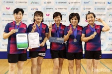 女일반B부 입상팀들, 생활체육대축전 탁구대회