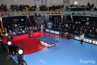2023 두나무 한국프로탁구리그 개막, 상무 개막전 승리!