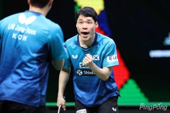 장우진-임종훈, 세계탁구선수권 2회 연속 메달 확보! 남자복식 4강 진출!