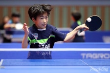 유승민 IOC위원배 탁구대회 여자1-2학년부 입상자들, 우승 손세아