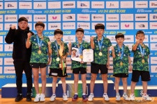천안성환초등학교, 유승민 IOC위원배 탁구대회 U12 남자단체전 우승