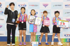 #제2회_유승민_전_IOC위원배_U12_전국_챔피언_탁구대회 #여자U9단체전 입상팀들