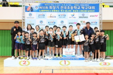 [포토] 광주송정초, 51회 회장기 전국초등학교탁구대회 남자단체전 우승