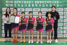 [포토] #세아탁구아카데미 우승! #71회_종별탁구선수권_여초부_단체전_입상팀들